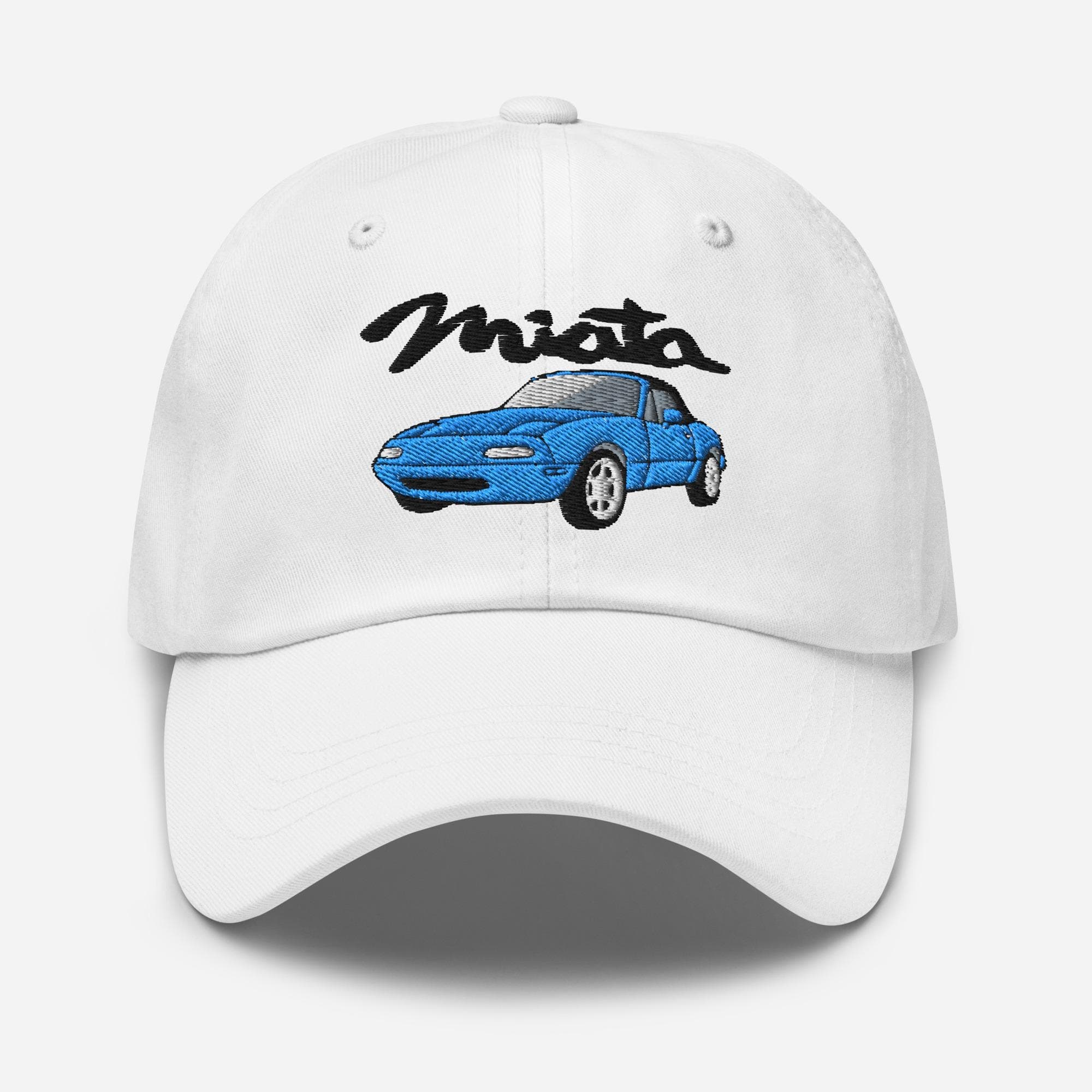 Teal Blue Miata Mazda Hat Embroidered Dad Cap