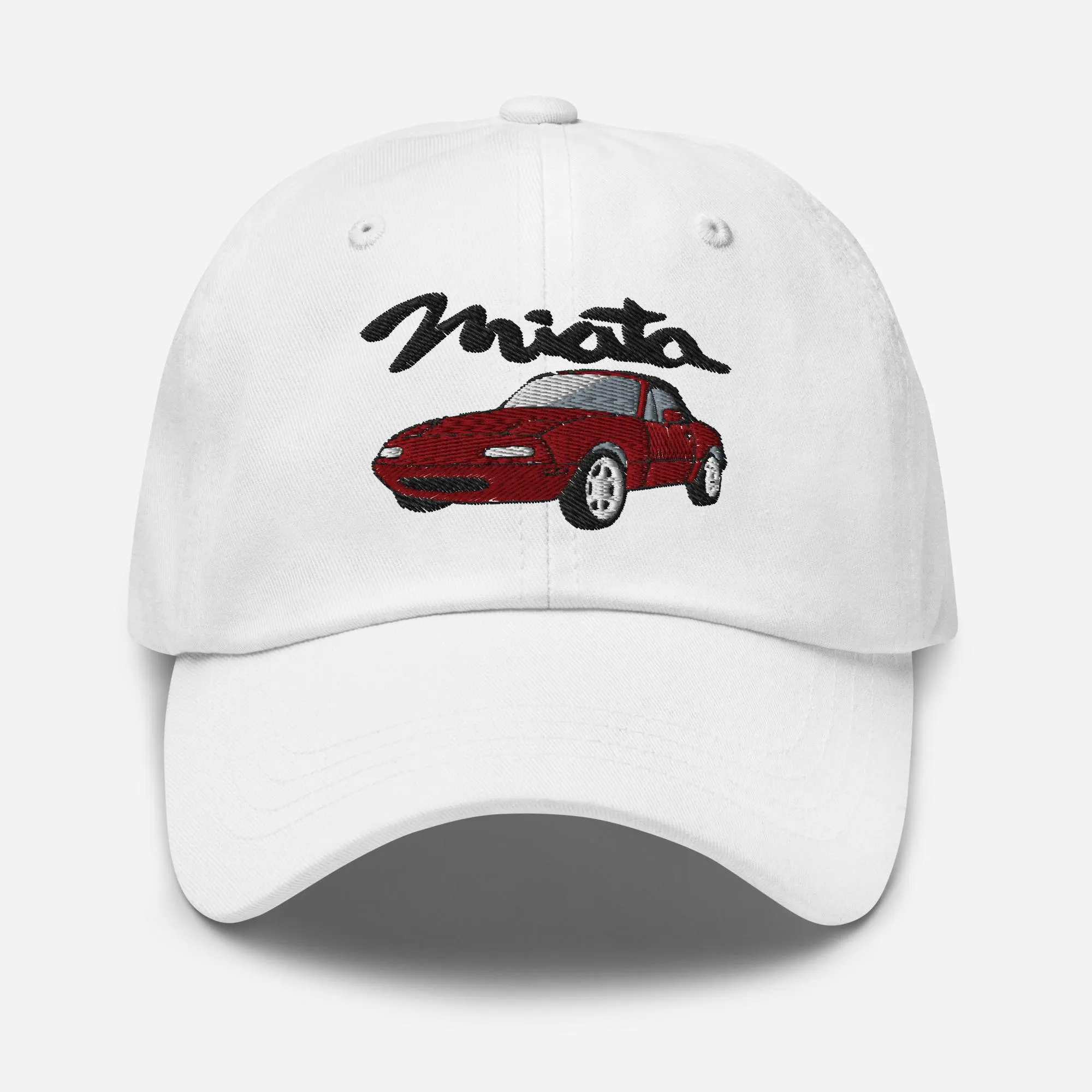 Maroon Miata Mazda Hat Embroidered Dad Cap