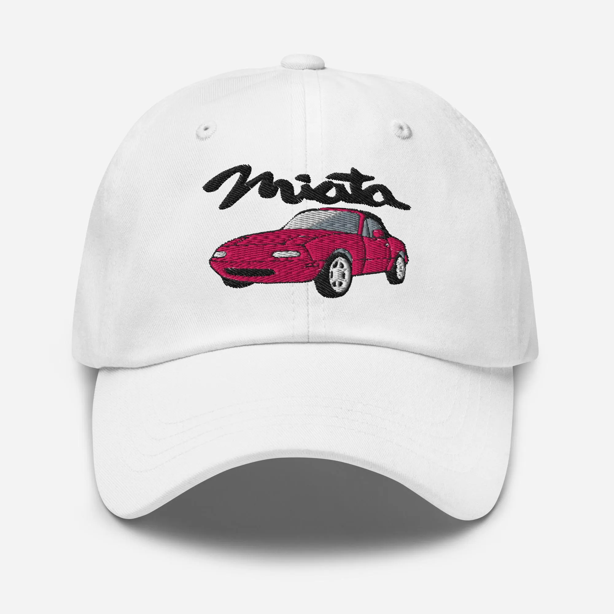 Flamingo Pink Miata Mazda Hat Embroidered Dad Cap